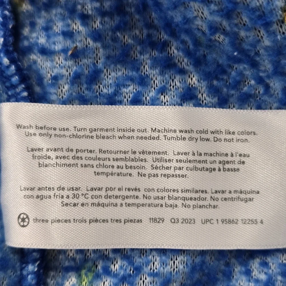 Carter's 24M Cookie‎ Monster Blue Sherpa Fleece Hooded Jacket Flecked Full Zip
